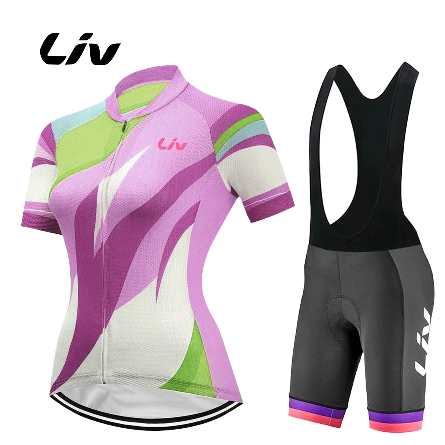 Summer Cycling Set Liv Women Short Sleeve Mtb Bike Clothing Racing Bicycle Clothes Ropa Ciclismo  Cycling Jersey bib Set