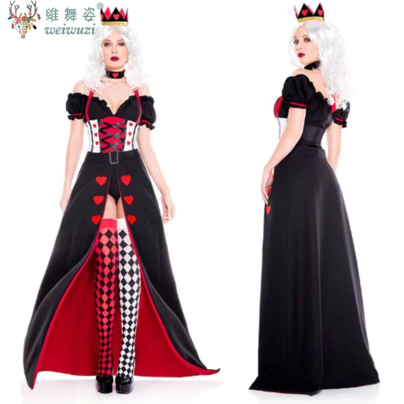 Carnival Halloween Film and TelevisionLady Alice Red Queen Costume Wonderland Characters Spooktacular Cosplay Fancy Party Dress