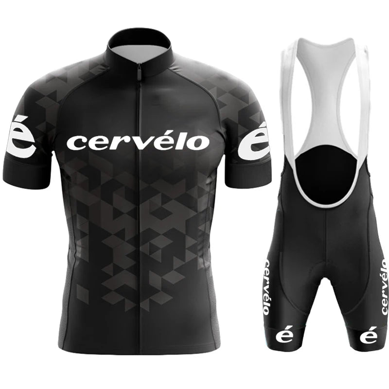 Cycling Clothes Shorts Men Cycle Jersey Short Sleeves Cervélo Team Mtb Tricuta Man Set Suit Men's Pants Gel Bicycle Outfit Bib