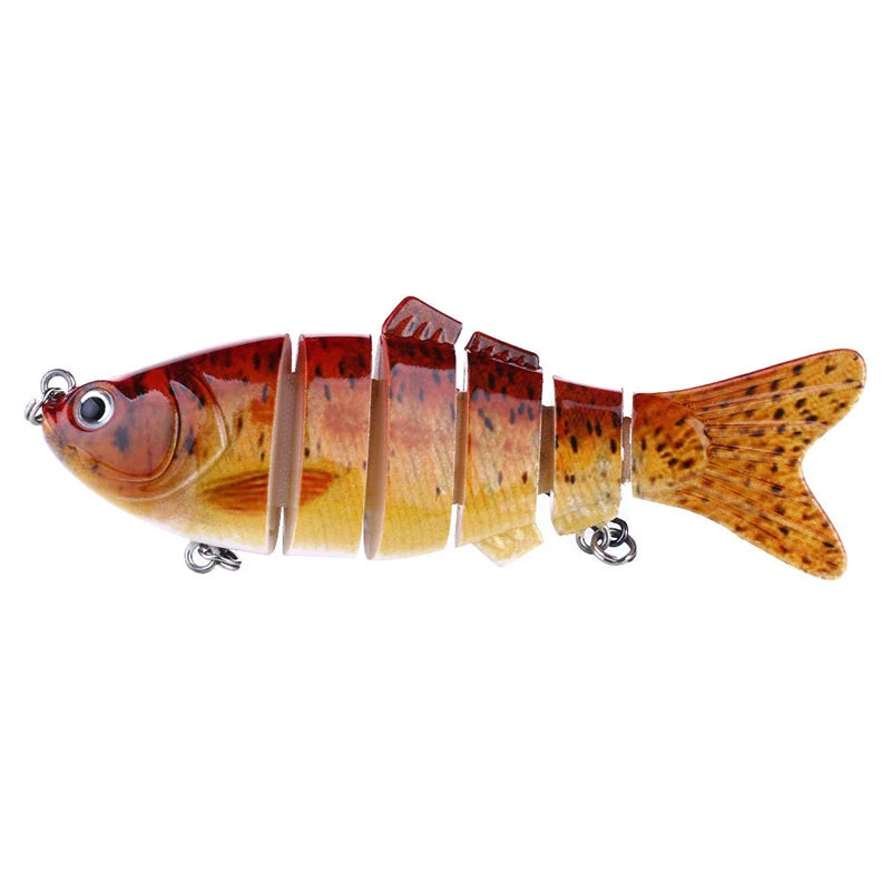 Fishing Lures for Freshwaterand Saltwat Slow Sinking Multi Jointed Swimbaits, Lifelike Lures for Bass Trout Crappie Walleye Pike