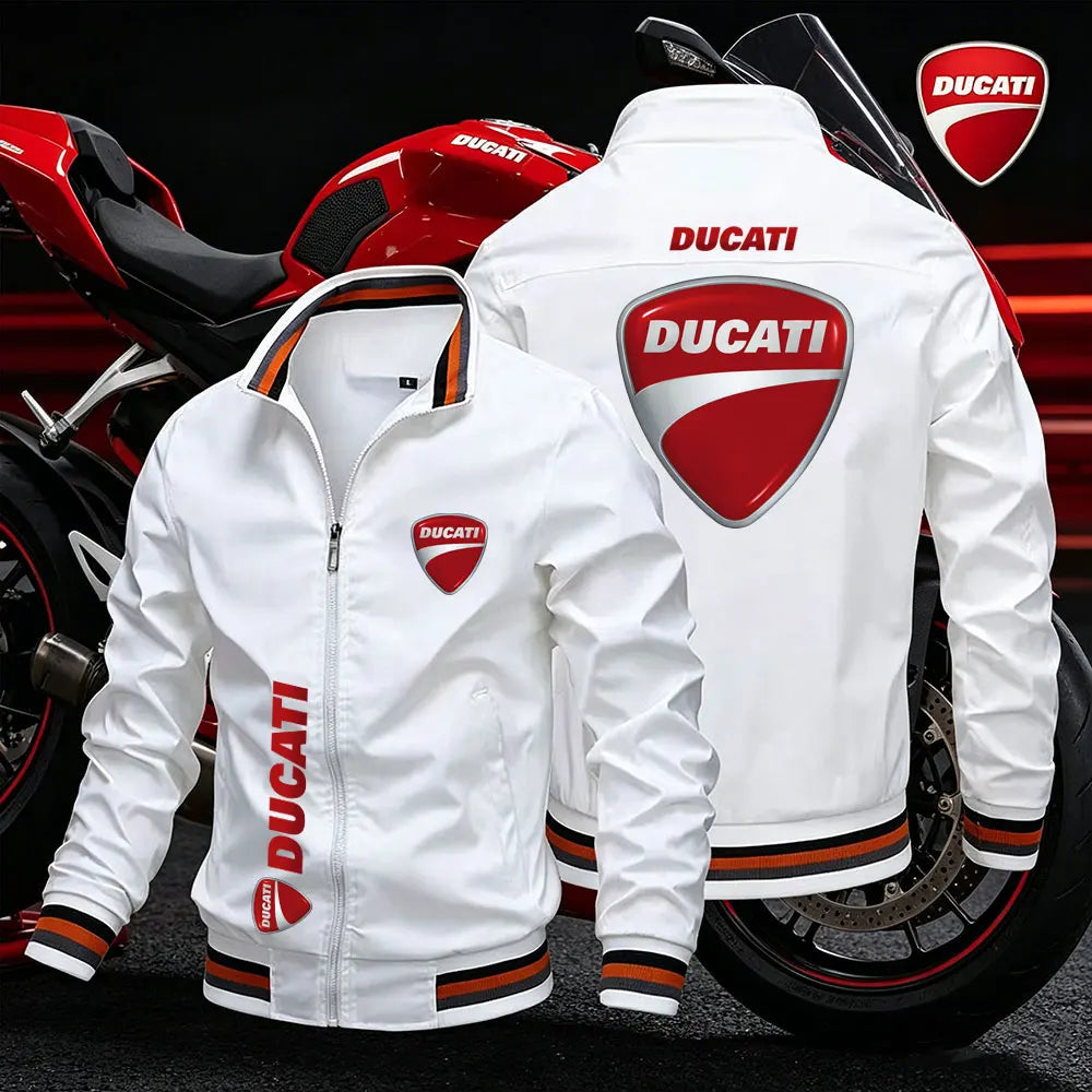 2026 Ducati Men's motorcycle jacket spring summer outdoor leisure fashion sports coat ultra-thin zipper sun protection clothing