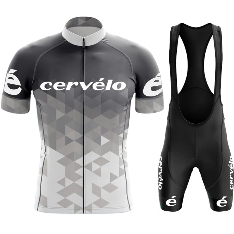 Cycling Clothes Shorts Men Cycle Jersey Short Sleeves Cervélo Team Mtb Tricuta Man Set Suit Men's Pants Gel Bicycle Outfit Bib