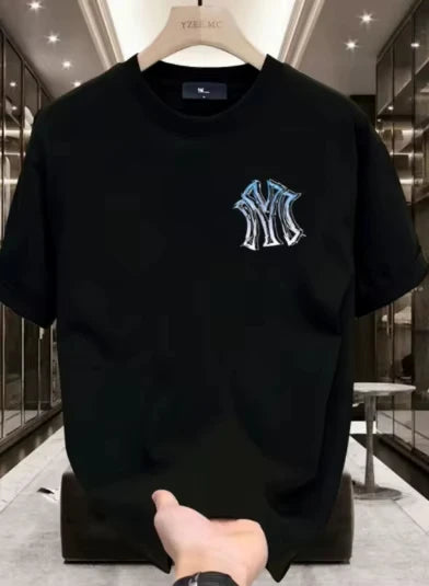 2026 Summer New Style Heavyweight 100% Cotton Short-Sleeved T-Shirt Men's Loose Trendy Cool High-End Shirt Men's Clothing