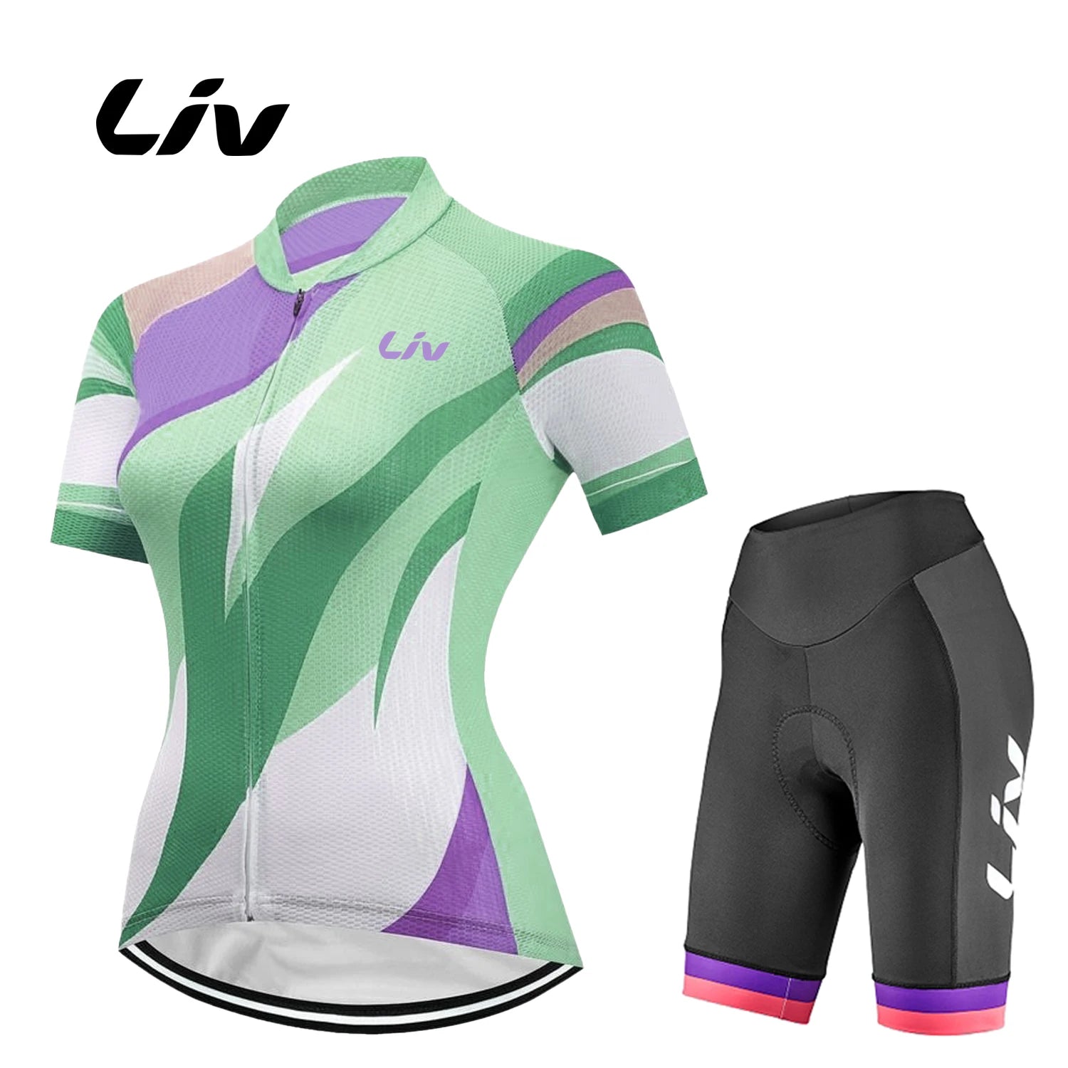 Summer Cycling Set Liv Women Short Sleeve Mtb Bike Clothing Racing Bicycle Clothes Ropa Ciclismo  Cycling Jersey bib Set