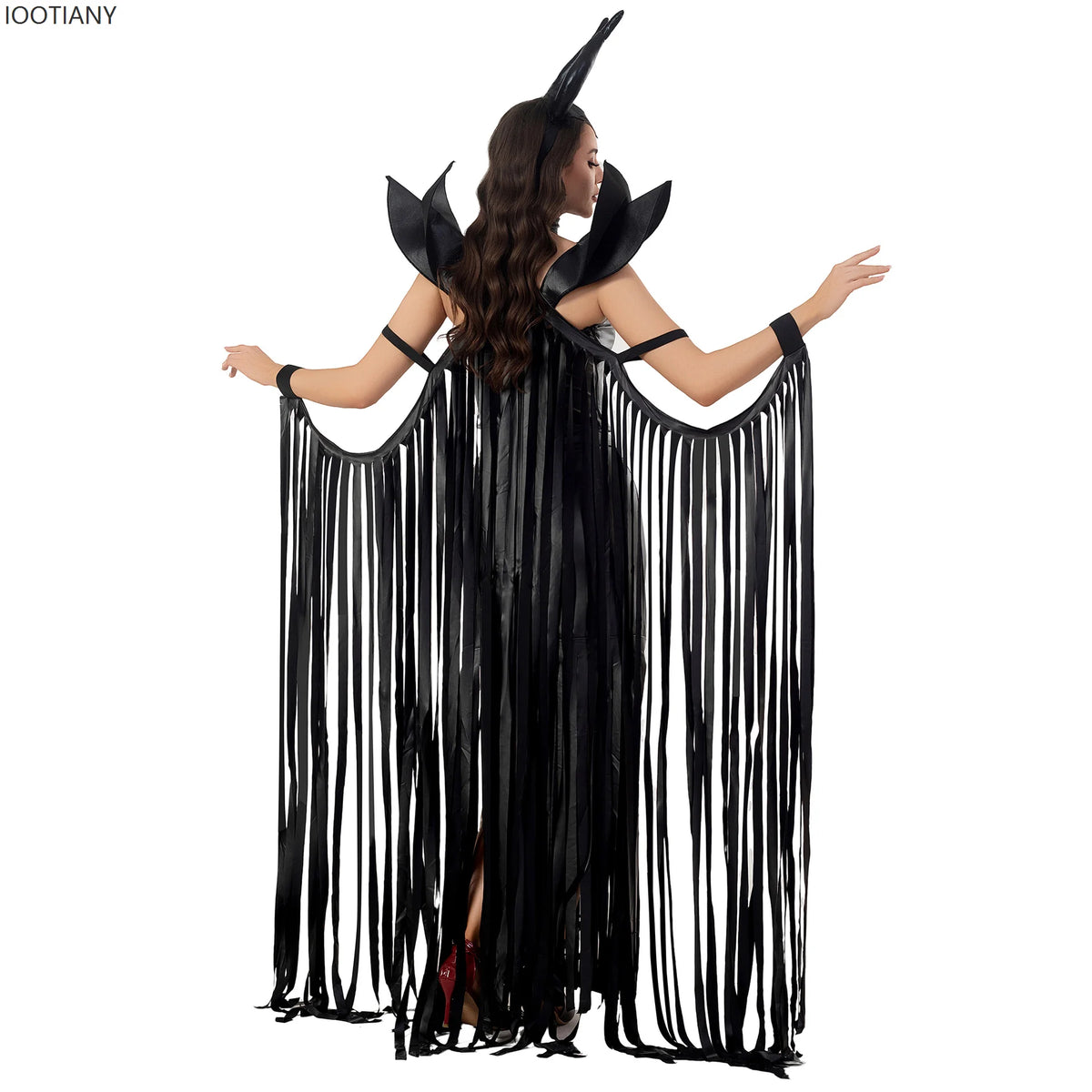 Deluxe Halloween Sleeping Beauty Evil Witch Cosplay Costume Masquerade Horror Vampire Queen Fancy Dress Party Role Play Costume
