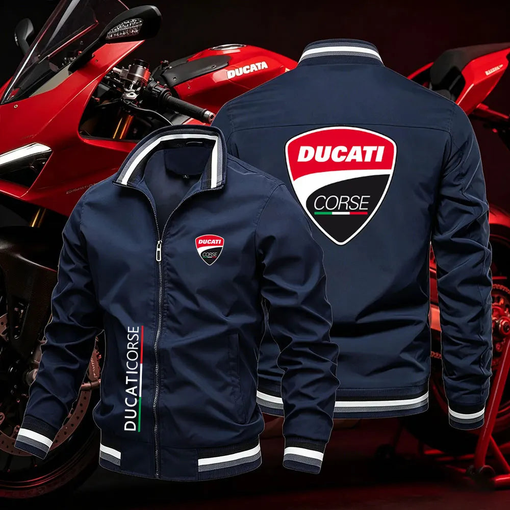2026 Ducati Men's motorcycle jacket spring summer outdoor leisure fashion sports coat ultra-thin zipper sun protection clothing