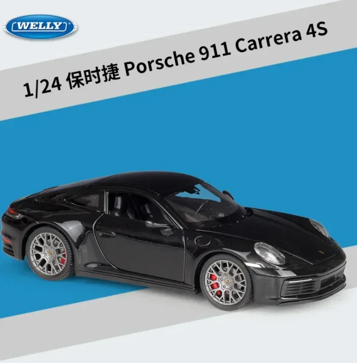 WELLY 1:24 Porsche 911 (997) GT3 RS Simulator Diecast Alloy Car Model Collectible Toy Gift