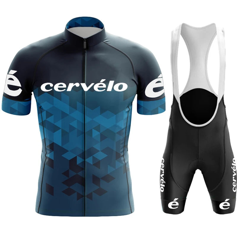 Cycling Clothes Shorts Men Cycle Jersey Short Sleeves Cervélo Team Mtb Tricuta Man Set Suit Men's Pants Gel Bicycle Outfit Bib