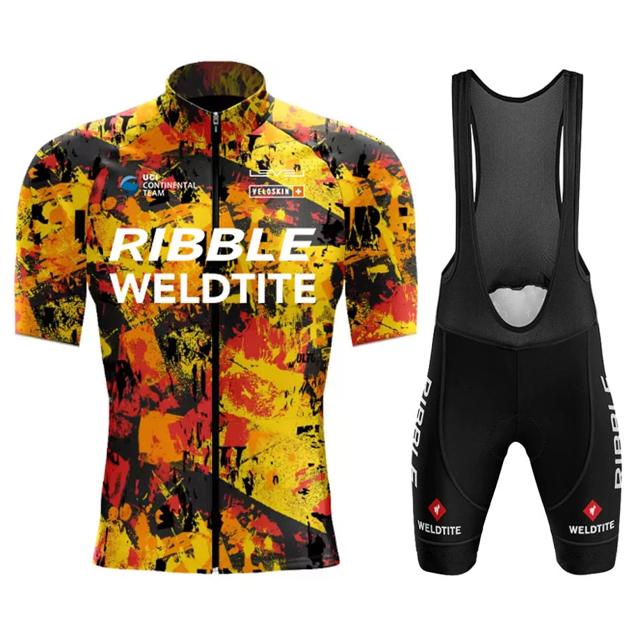 Cycling Clothes Men Pro Team Cycling Jersey Summer Short Sleeve MTB Bicycle Wear Cycling Clothings Bicycle Uniforme Maillot Set