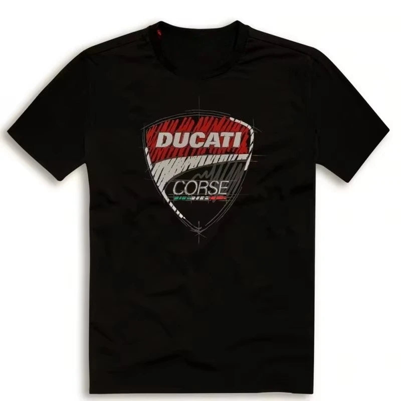 Hot Sale Motorcycle Rider Ducati T-shirt Outdoor Sports Racing Suit 2025 New Quick-drying Oversized Summer Short Sleeve