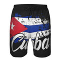 Cuban Flag 3D Printed Swim Trunks Men Cuba Pattern Beach Shorts Drawstring Quick Dry Street Loose Swimwear Surf Board Shorts