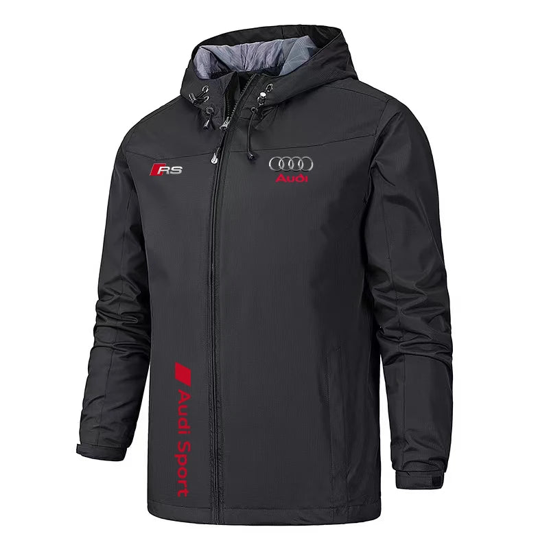 Outdoor Motorcycle Pilot Jacket Windproof Waterproof Casual Fashion Audi Motocycle Riding Coat for Men