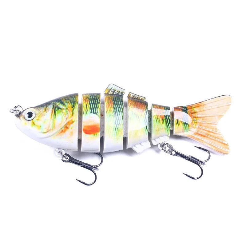 Fishing Lures for Freshwaterand Saltwat Slow Sinking Multi Jointed Swimbaits, Lifelike Lures for Bass Trout Crappie Walleye Pike
