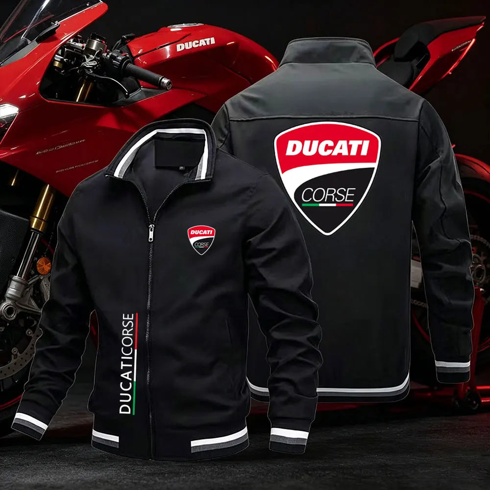 2026 Ducati Men's motorcycle jacket spring summer outdoor leisure fashion sports coat ultra-thin zipper sun protection clothing