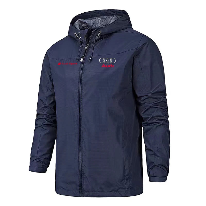Outdoor Motorcycle Pilot Jacket Windproof Waterproof Casual Fashion Audi Motocycle Riding Coat for Men