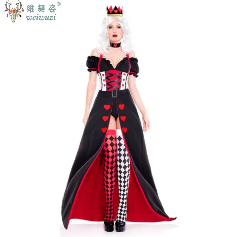 Carnival Halloween Film and TelevisionLady Alice Red Queen Costume Wonderland Characters Spooktacular Cosplay Fancy Party Dress
