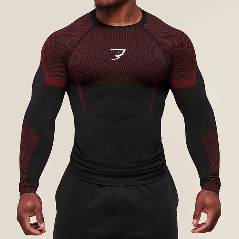 Men Running Compression T-shirt Short Sleeve Sport Tees Gym Fitness Sportshirts Male Jogging Tracksuit Homme Athletic Shirt Tops
