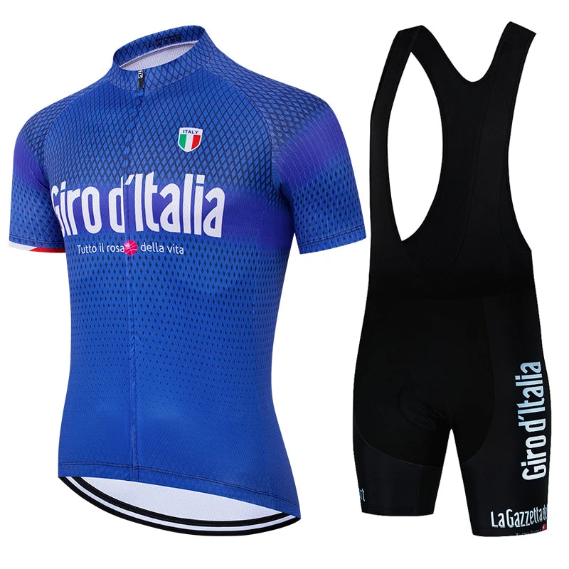 New Cycling Clothes Jersey Men Set Mtb Road Bike Uniform Shorts Man Mountain Complete 2025 Bib Men's Suit Cycle Spring Summer