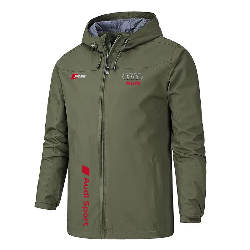 Outdoor Motorcycle Pilot Jacket Windproof Waterproof Casual Fashion Audi Motocycle Riding Coat for Men