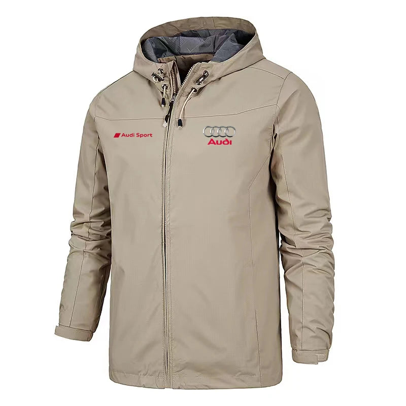 Outdoor Motorcycle Pilot Jacket Windproof Waterproof Casual Fashion Audi Motocycle Riding Coat for Men