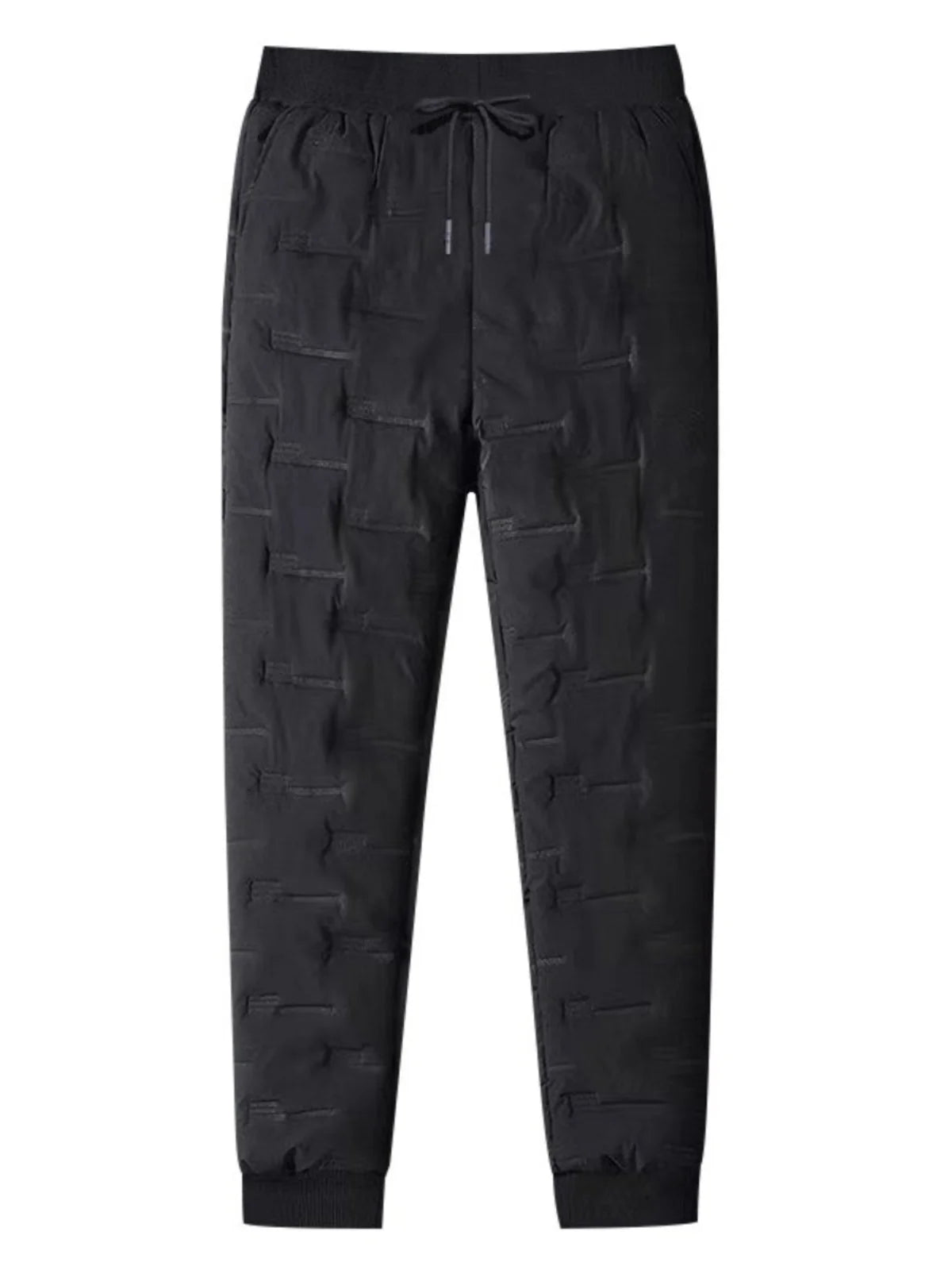 Thickened Lamb Velvet Men's Winter Outdoor Wear Windproof Coldproof Fleece Lined Trousers Large Size Warm Waterproof down Cot...