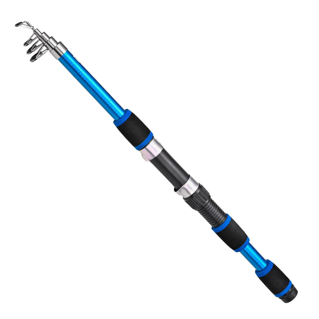 Telescopic Fishing Pole Full Portable Fishing Spinning Reels Baits Hooks 180cm Fishing Rod in Saltwater or Freshwater