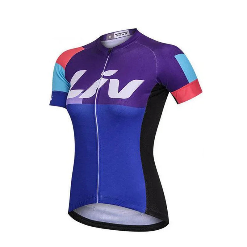 Cycling Set Liv 2022 Women Short Sleeve Mtb Bike Clothing Racing Bicycle Clothes Ropa Ciclismo Cycling Wear Cycling Jersey Set