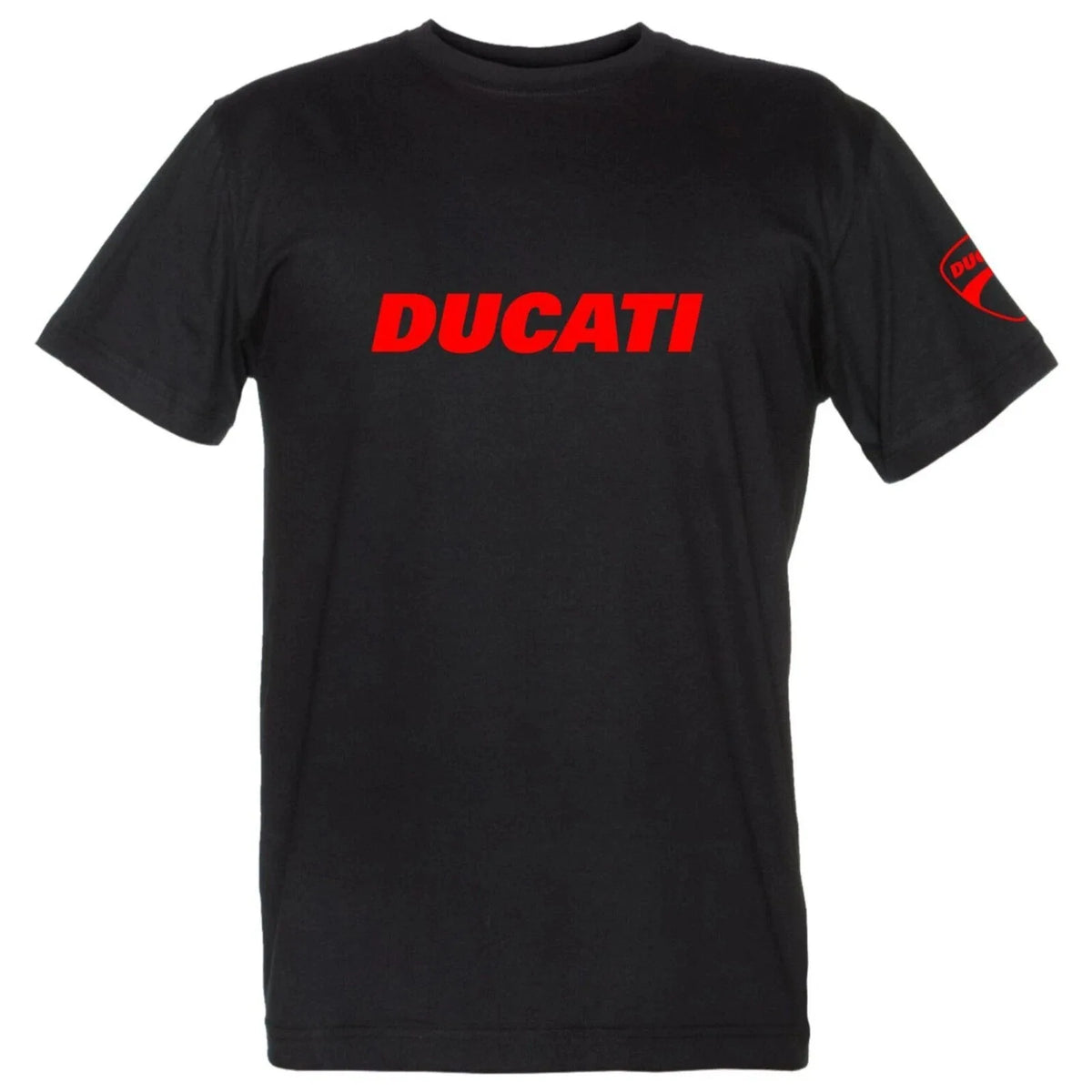 Ducati Red Logo T-shirt Unisex Summer Cotton Casual Top Moto GP Inspired Streetwear Short Sleeve