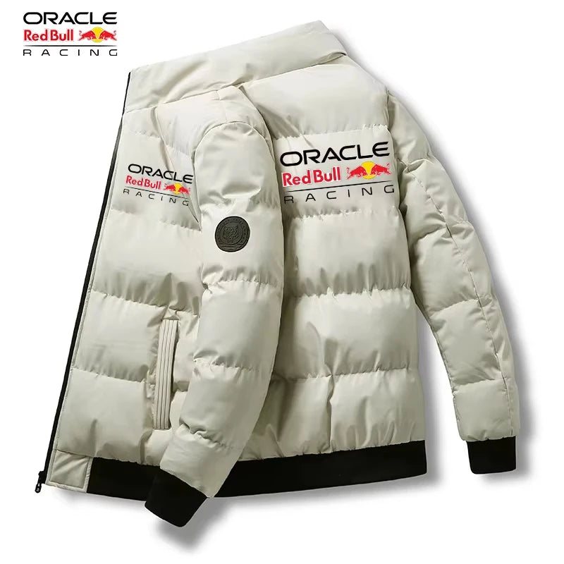 Chaqueta de manga corta para hombre con el nuevo logo de Red Bull 2026, ideal para otoño e invierno, moderna, casual