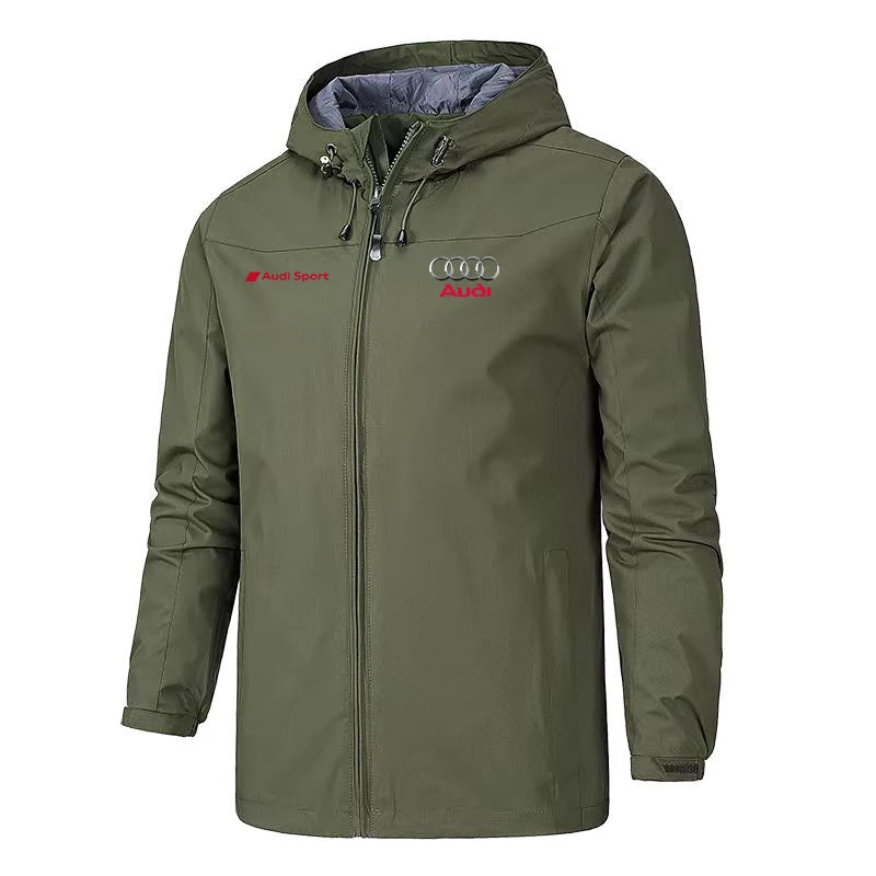 Outdoor Motorcycle Pilot Jacket Windproof Waterproof Casual Fashion Audi Motocycle Riding Coat for Men