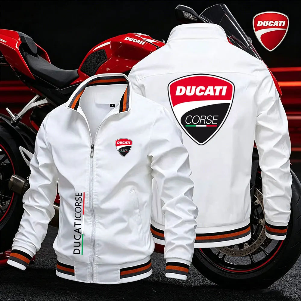 2026 Ducati Men's motorcycle jacket spring summer outdoor leisure fashion sports coat ultra-thin zipper sun protection clothing
