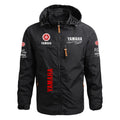Yamaha Men's Motorcycle Jacket with Windproof and Waterproof Hood, Detachable, Large Size, Spring-Autumn Style, Tactical Jacket