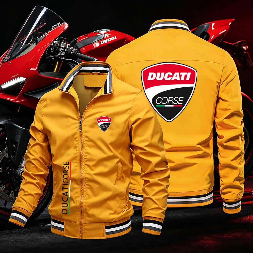 2026 Ducati Men's motorcycle jacket spring summer outdoor leisure fashion sports coat ultra-thin zipper sun protection clothing
