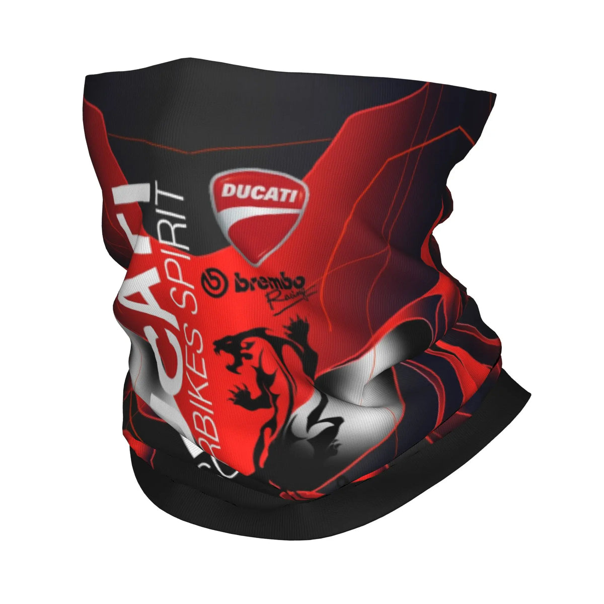 Custom Ducatis Logo Bandana Neck Gaiter Windproof Face Scarf Cover Men Women Motorcycle Racing Sprot  Headwear Tube Balaclava
