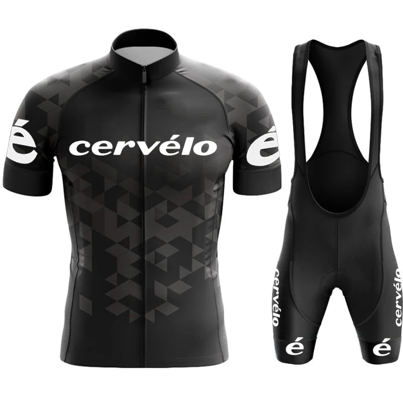 Cycling Clothes Shorts Men Cycle Jersey Short Sleeves Cervélo Team Mtb Tricuta Man Set Suit Men's Pants Gel Bicycle Outfit Bib