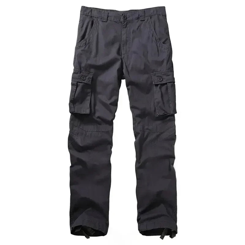 2026 Men's Cotton Cargo Pants Fashion Eight Pockets Sport Trousers Pants Male Oversize Loose Straight Streetwear Pants for Men
