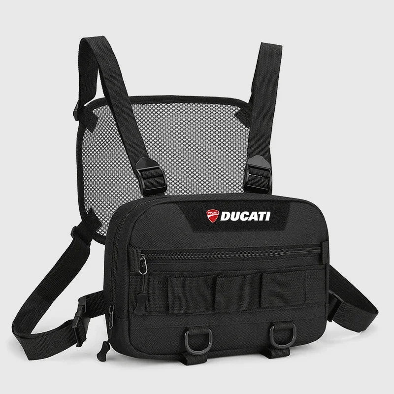 Motorcycle Race Bag Sports Tactical Pouch Camping Backpack Chest Pack Vest bag for DUCATI Streetfighter V4 SP V2 PANIGALE V2 V4