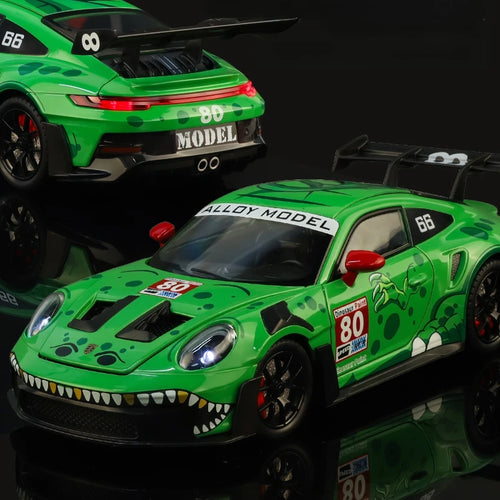 1:24 911 GT3 RS Sports Car Alloy Model Diecasts Sound Light Model Car Collection Children Toy Gift Ornaments Gift