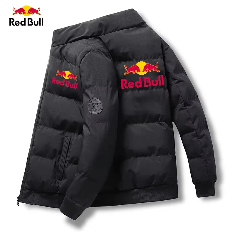 Chaqueta de manga corta para hombre con el nuevo logo de Red Bull 2026, ideal para otoño e invierno, moderna, casual