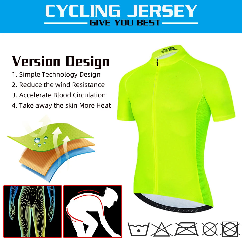 Cycling Jersey Suit New Summer MTB Bicycle Wear Racing Bike Clothes Maillot Ropa Ciclismo Outdoor Men Cycling Clothing Quick Dry