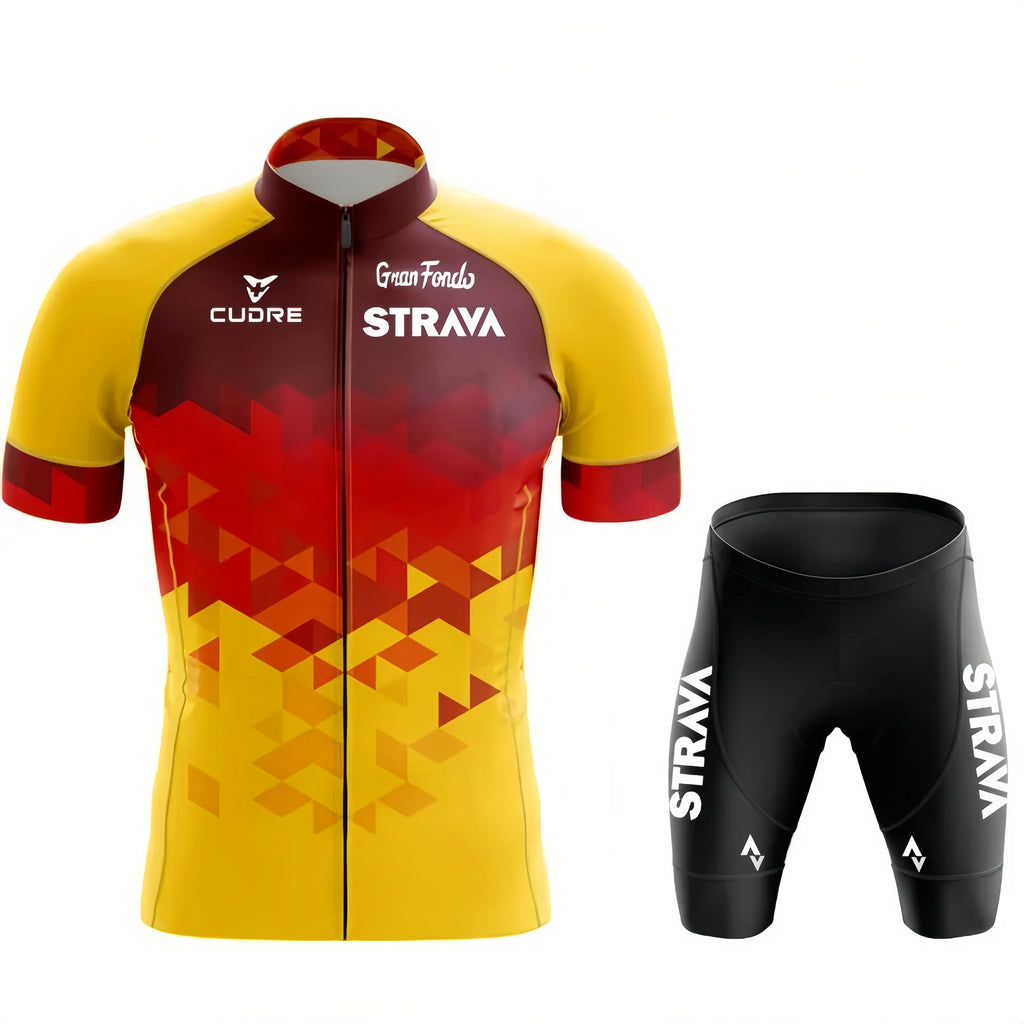 STRAVA Cycling Clothes For Men Cycling Sets Mountain Bike Clothes Man Summer Cycling Suit Cycling Pants Cycling Shirt Equipment