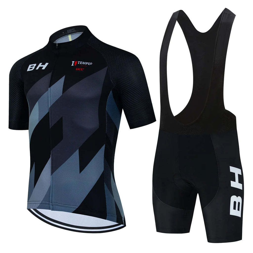2023 New BH Team Bicycle Clothing Men's Summer Road Bike Wear Racing Clothes Quick Dry Cycling Jersey Set Ropa Ciclismo Maillot