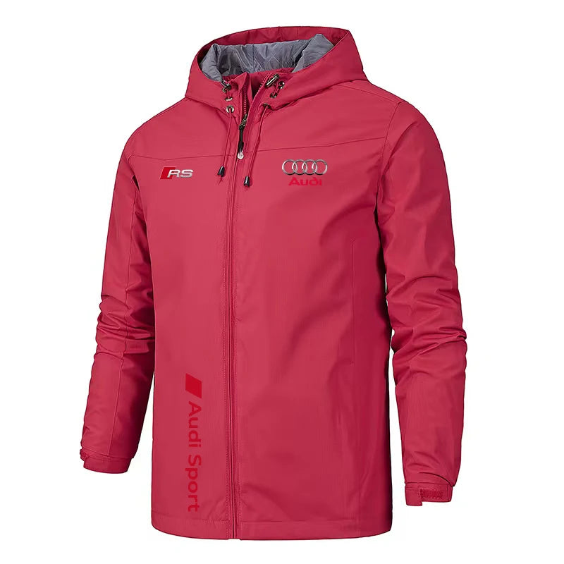Outdoor Motorcycle Pilot Jacket Windproof Waterproof Casual Fashion Audi Motocycle Riding Coat for Men