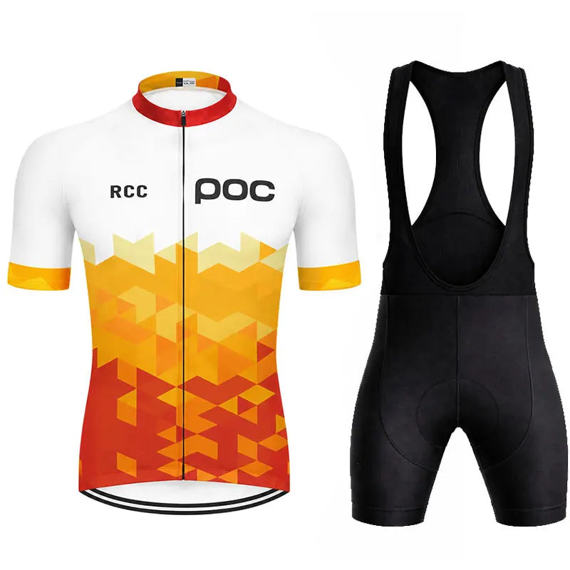 2025 Bike Shirts Summer Bicycle Clothing Men Road Bike Wear Racing Clothes Breathable Cycling Jersey Set Ropa Ciclismo Maillot