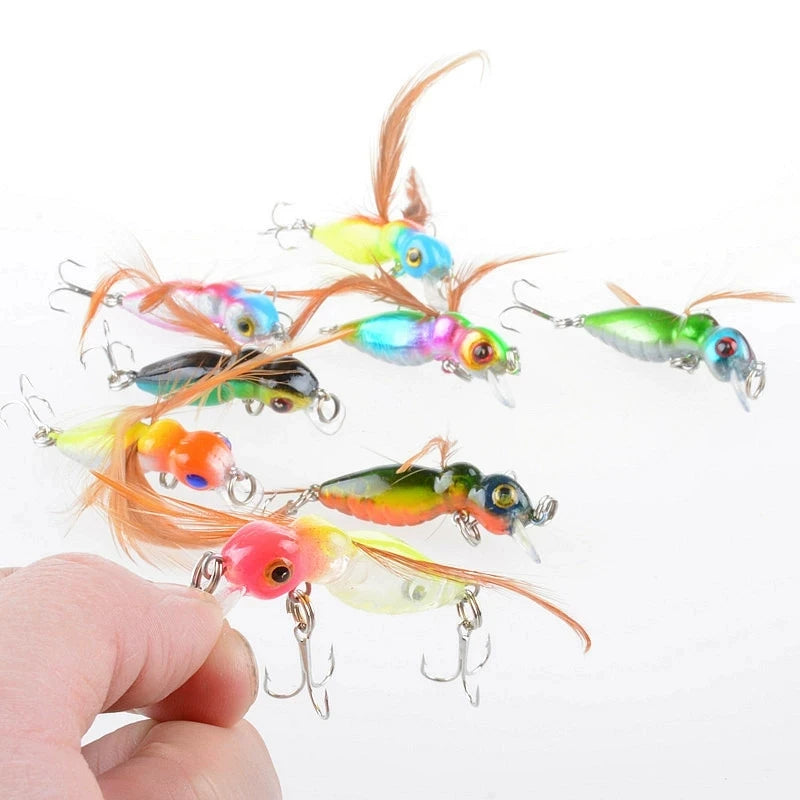 Flies Trout Single Dry Fly Fishing Lures Bait Ants Insects Mino Biomimetic Bait Microorganisms Submerged Hard Bait Fake Bait Fi
