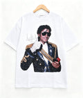 Retro Michael Jackson Shirt Popular Casual Oversized Streetwear 2026 Summer Men's Women's Cotton Clothing Y2k Style Sportswear