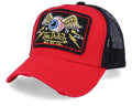 Casual fashion VON Baseball Cap Breathable shade Alphabet embroidery Sunblock Mesh Embroidered DUTCH Trucker Hat