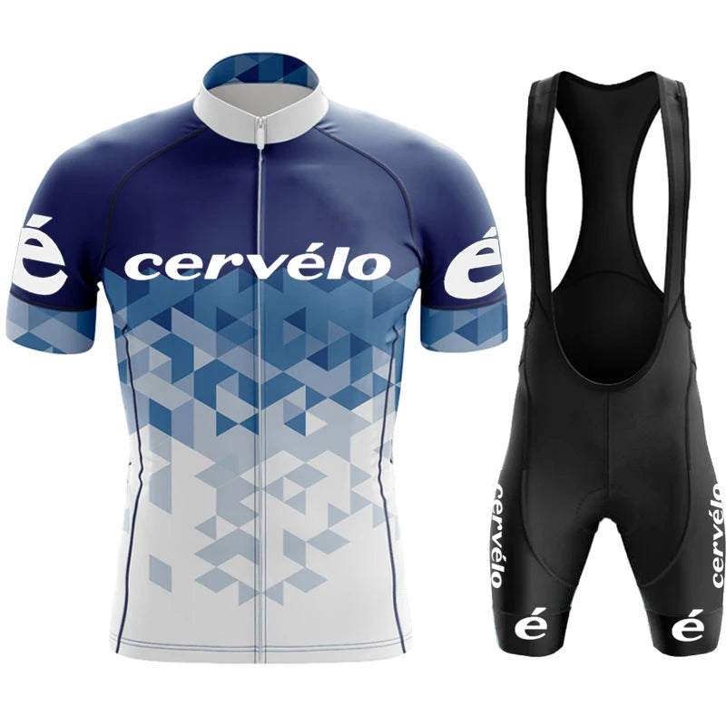 Cycling Clothes Shorts Men Cycle Jersey Short Sleeves Cervélo Team Mtb Tricuta Man Set Suit Men's Pants Gel Bicycle Outfit Bib