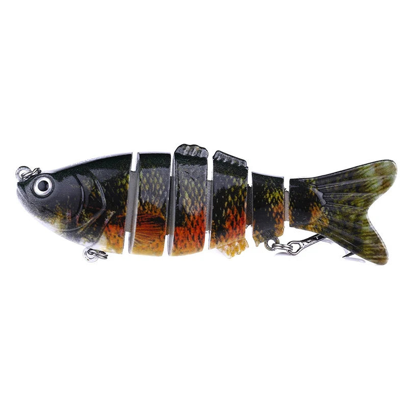 Fishing Lures for Freshwaterand Saltwat Slow Sinking Multi Jointed Swimbaits, Lifelike Lures for Bass Trout Crappie Walleye Pike