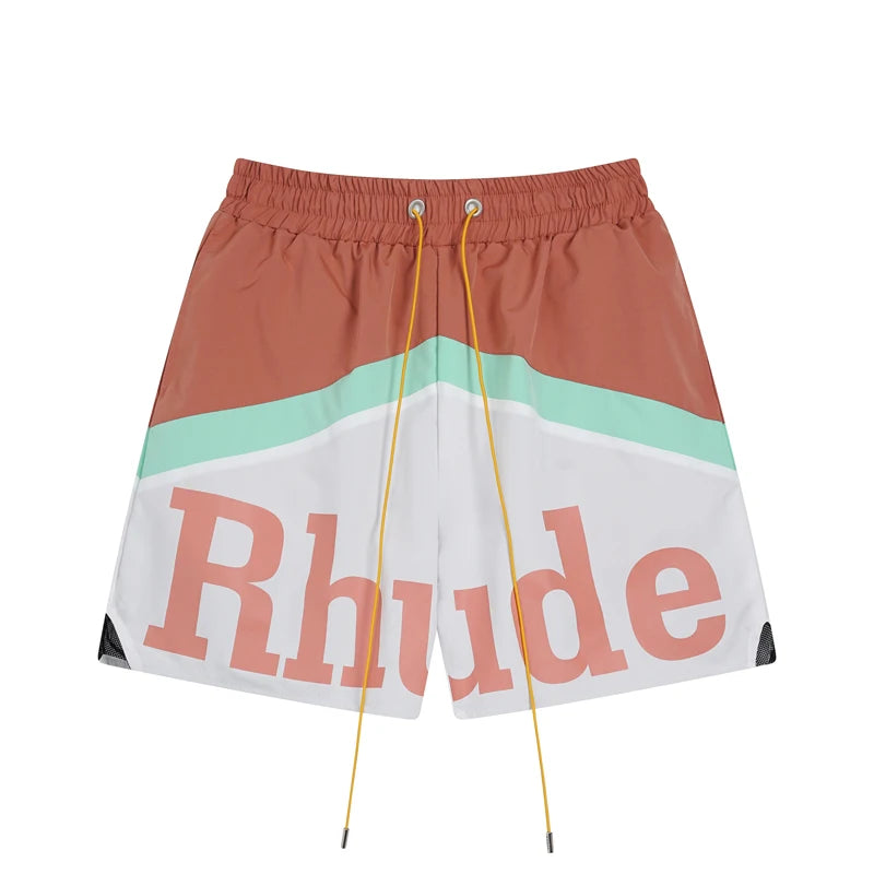 High Quality Streetwear Multi-color Rhude Beach Shorts Men Women Loose Breathable Casual Shorts
